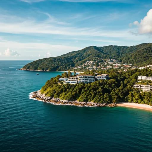 Laguna and Bang Tao beachfront area in Phuket